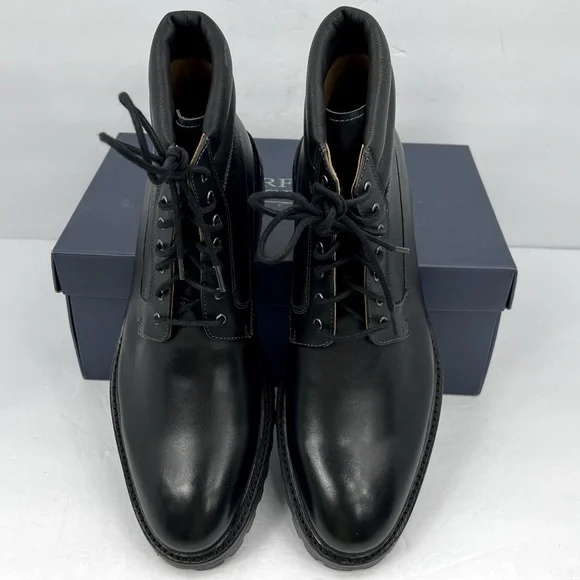 WARFIELD & GRAND,KIRBY BLACK MILITARY BOOTS FOR MEN,UPPER  display picture 2